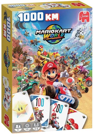 1000KM Pocket Mario Kart World - Reisspel | Jumbo -, Hobby en Vrije tijd, Gezelschapsspellen | Bordspellen, Verzenden, Nieuw