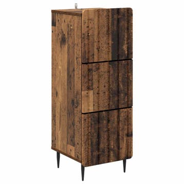 vidaXL Ladenkast Oud hout 33 x 34,5 x 92 cm Bewerkt hout, Verzenden, Nieuw