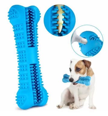 Rubberen Hondentandenborstel – 360° Kauwstick 14,5 cm, Verzenden, Nieuw