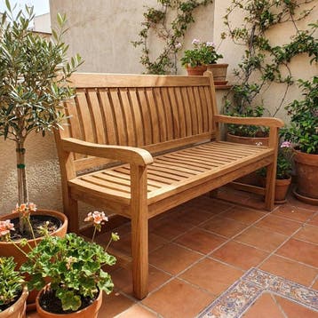 SenS-Line Tuinbank Sipora Teakhout 130cm, Tuin en Terras, Verzenden, Nieuw, Hout
