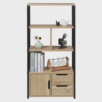 Hoekboekenkast met 3 Lades - Stijlvolle Opbergunit voor Woon, Huis en Inrichting, Verzenden, Nieuw