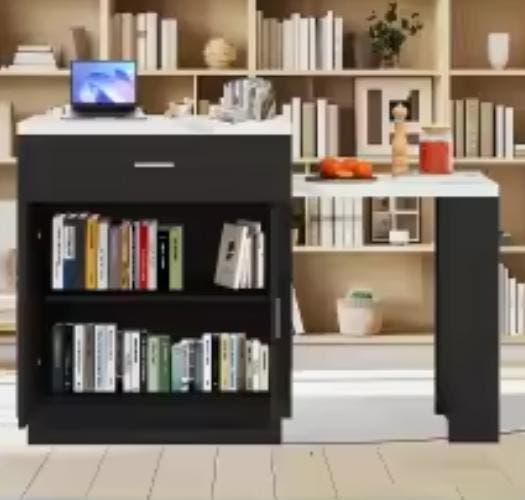 Keukeneiland met Uitschuifbare Tafel en Stopcontact 211 cm, Huis en Inrichting, Keuken | Keukenelementen, Nieuw, Verzenden
