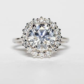 Verlovingsring - 18 karaat Witgoud - 3.03ct. tw. Diamant