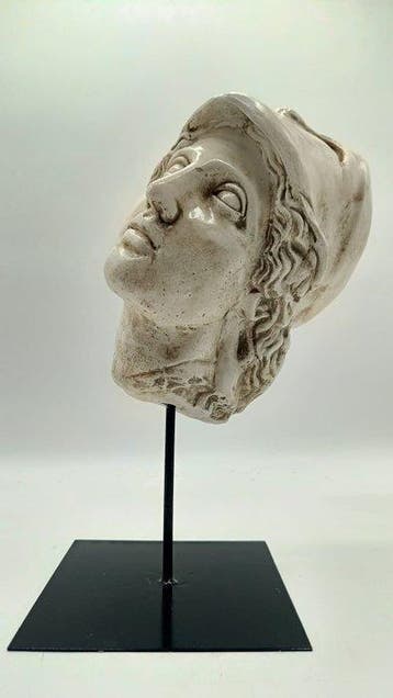 sculptuur, Testa di Atena - 38 cm - marmerpoeder