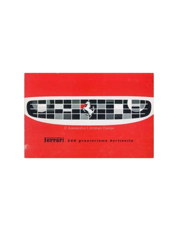 1959 FERRARI 250 GRANTURISMO BERLINETTA BROCHURE ENGELS, Nieuw, Ferrari, Author