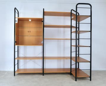 wandmeubel Niklas Rutger Andersson Ikea modulair 80s, Ophalen, Glas, 200 cm of meer, 75 cm of meer