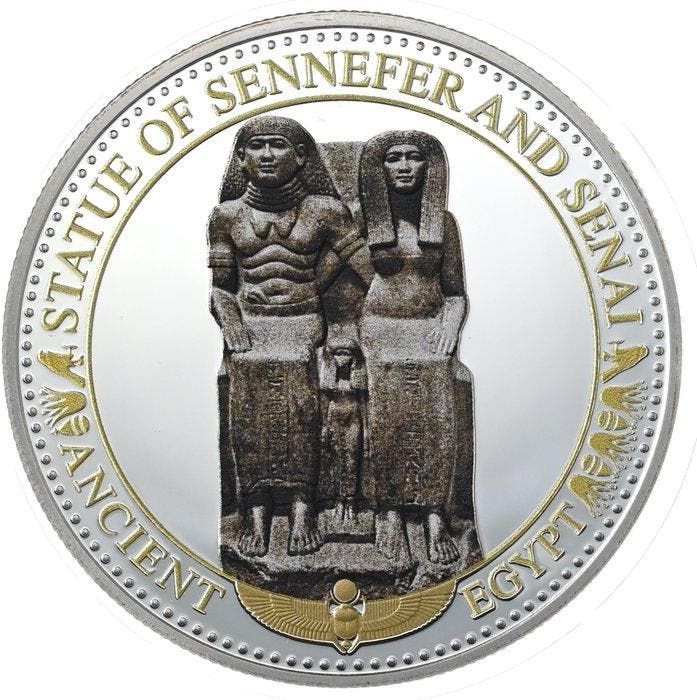 Salomonseilanden. 2 Dollars 2016 Silver Proof Ancient Egypt, Postzegels en Munten, Munten | Europa | Niet-Euromunten