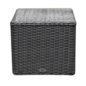Toscane premium bijzettafel 50x50xH45 cm antraciet, Tuin en Terras, Ophalen of Verzenden, Nieuw, Aluminium