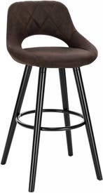 24goodz Barkruk met Rugleuning en Voetsteun - Ergonomisch On, Huis en Inrichting, Barkrukken, Verzenden, Nieuw