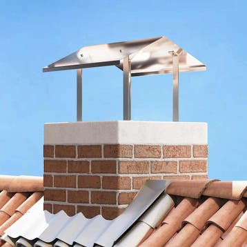vidaXL Rookkap Zilver 50 x 60 x 37 cm Roestvrij staal, Huis en Inrichting, Verzenden, Nieuw