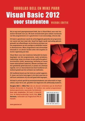 Visual Basic 2012 voor studenten 9789043026352 Douglas Bell, Boeken, Schoolboeken, Verzenden, Gelezen, Douglas Bell