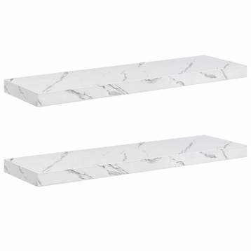 Wandplank Wit Marmer 80cm - Retourdeal 35% Korting, Ophalen of Verzenden, Nieuw