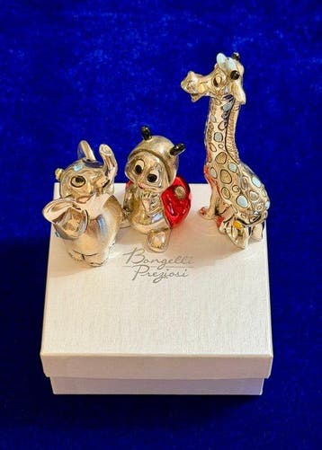 Bongelli Preziosi - Beeldje - Charming trio – Elephant,, Antiek en Kunst
