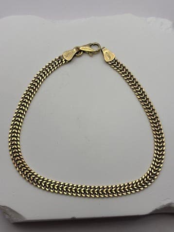 Armband - 14 karaat Geel goud - Prachtige armband, Sieraden, Tassen en Uiterlijk, Armbanden, Nieuw