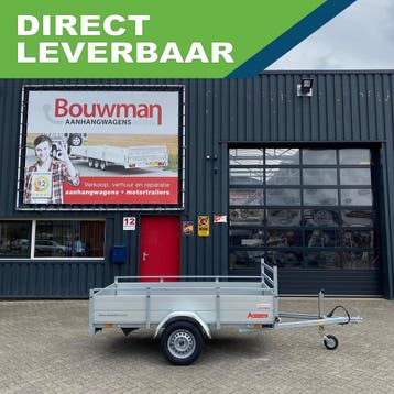 Anssems BSX 750 enkelas bakwagen 251x130cm 750kg, Ophalen of Verzenden, Nieuw