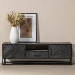 Tv-meubel Mangohout Fianna 165 cm, Verzenden, Nieuw, Overige houtsoorten, Industriële meubels