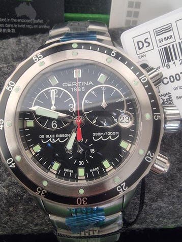 Certina - Ds blue ribbon Diver - Zonder minimumprijs - Heren, Sieraden, Tassen en Uiterlijk, Horloges | Heren, Nieuw