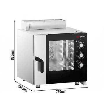 GGM Gastro | Elektrisch-Combisteamer - Handmatig - 5x GN 1/1, Witgoed en Apparatuur, Verzenden, Nieuw, Inbouw