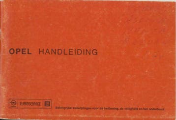 1976 Opel Kadett Ascona Manta Rekord Instructieboekje NL, Auto diversen, Handleidingen en Instructieboekjes, Verzenden