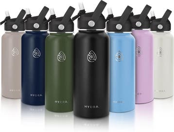 Hydra Essentials® RVS Drinkfles 1 Liter - Thermosfles met, Ophalen of Verzenden, Nieuw