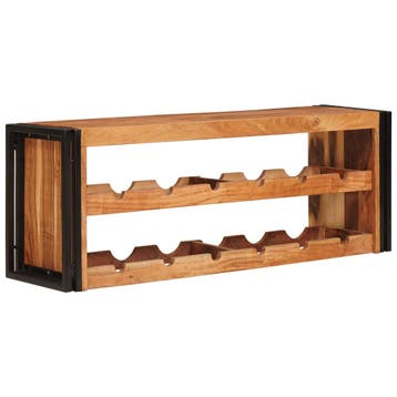 vidaXL Wijnrek Bruin 120 x 45 x 33 cm Massief Acaciahout, Verzenden, Nieuw