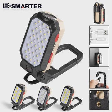 Draagbare COB Werklamp - USB Oplaadbaar & Noodverlichting, Fietsen en Brommers, Verzenden, Nieuw