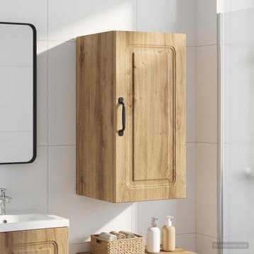 vidaXL Badkamer wandkast UTRECHT Artisanaal eiken 30 x 31 x, Verzenden, Nieuw