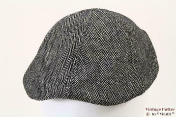 Flatcap Platte pet Hawkins grijs vissengraat 57, 58, 59, 60, Kleding | Heren, Hoeden en Petten, Ophalen of Verzenden, Nieuw, Hawkins