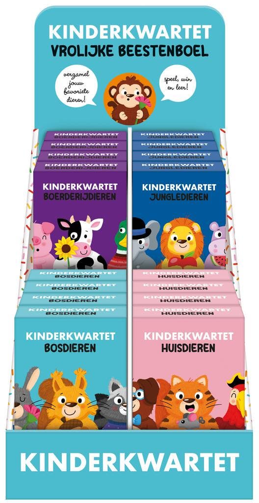 Display Kinderkwartet 4 X 4 Ex. |  | Nieuw, Boeken, Overige Boeken, Nieuw, Ophalen of Verzenden