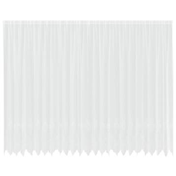 Vitrage Wit 600cm breed | Polyester | Laatste Stuk!, Ophalen of Verzenden, Zo goed als nieuw, Wit