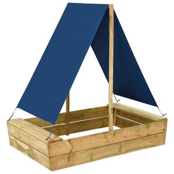 vidaXL Zandbak met dak 80x60x97,5 cm geïmpregneerd, Kinderen en Baby's, Verzenden, Nieuw