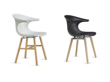 Loop Italiaanse design eetkamerstoel hout van Infiniti., Ophalen of Verzenden, Nieuw