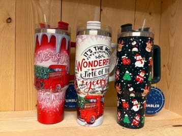 Ca. 26x Thermosbeker 1100ml Tumbler, Kerst, Mixpartij, Nieuw