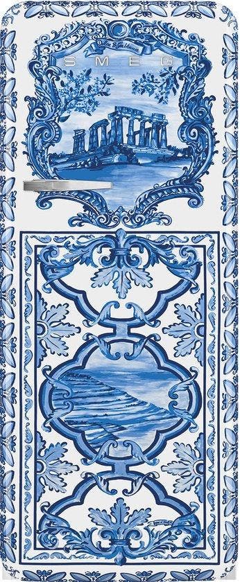 Smeg FAB28RDGME5 retro koelkast Dolce &amp; Gabbana, Verzenden, Nieuw