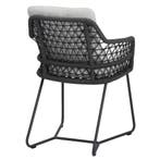 Taranto dining tuinstoel antraciet rope, Tuin en Terras, Ophalen of Verzenden, Nieuw