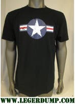 T-shirt Zwart Army WW-II Fostex (T-shirts, Kleding), Ophalen of Verzenden, Nieuw