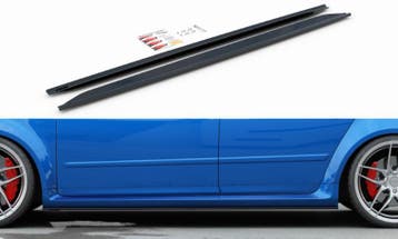 Zijskirts Diffusers Audi RS4 B7 Glanzend Zwart, Auto-onderdelen, Ophalen of Verzenden, Nieuw