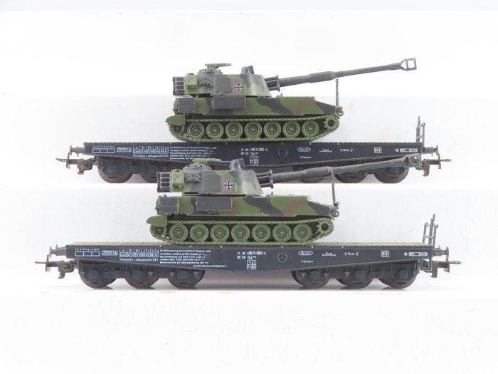 Liliput H0 - 212 00 - Modeltrein goederenwagon (2) - 2x, Hobby en Vrije tijd, Modeltreinen | H0