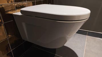 Hangend toilet randloos wit 0016-76, Ophalen, Nieuw, Toilet