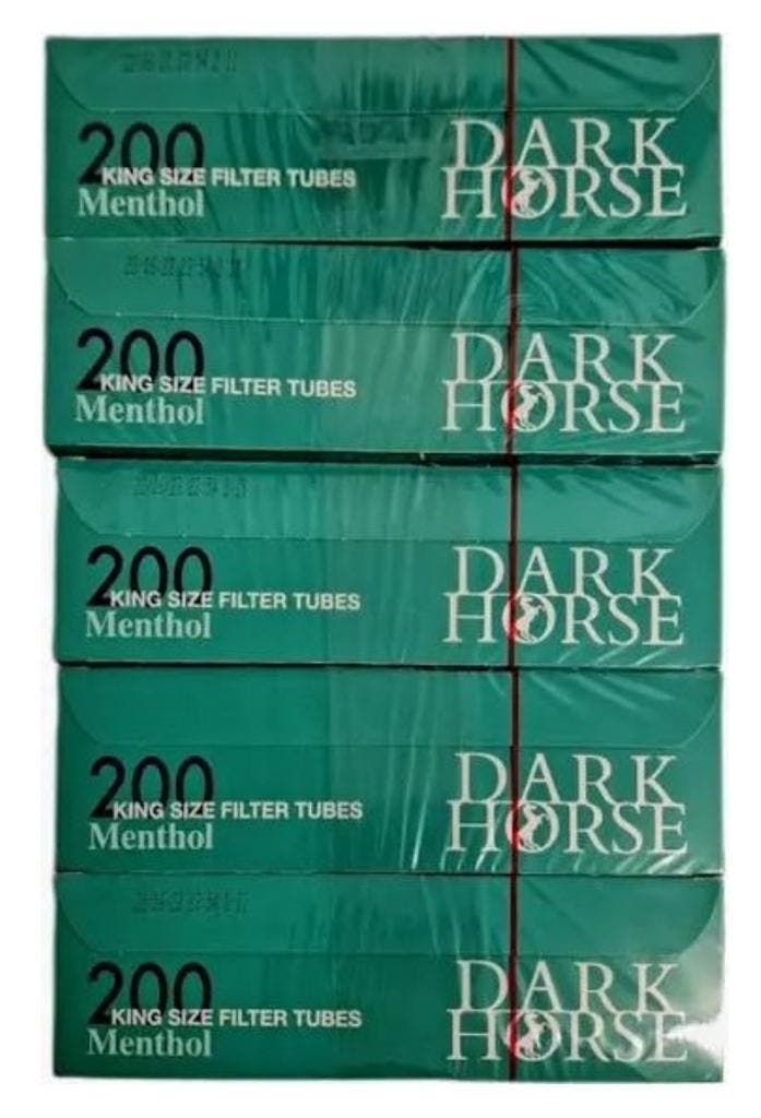 Dark horse menthol hulzen 5x200 stuks, Verzamelen, Rookartikelen, Aanstekers en Luciferdoosjes, Overige typen, Nieuw, Verzenden