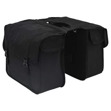 vidaXL Fietstas Zwart 40 x 18,5 x 35 cm Polyester, Fietsen en Brommers, Verzenden, Nieuw