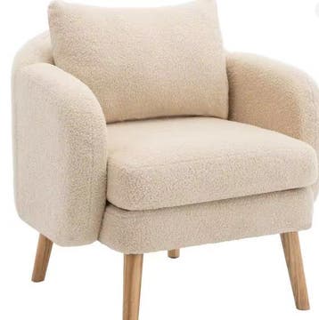 Gestoffeerde Fauteuil met Kussen – Luxe Zithoek voor Thuis, Huis en Inrichting, Stoelen, Verzenden, Nieuw