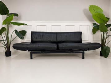 De Sede DS 47 Sofa Leer DeSede Bruin Donker Zwitserland Bank, Tweepersoons, Leer, Ophalen of Verzenden, Zo goed als nieuw