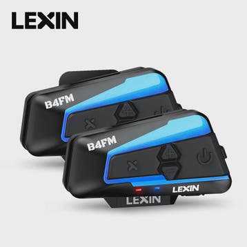 Lexin B4FM-X Bluetooth Motor Intercom Headset voor 10 Rijder, Verzenden, Nieuw