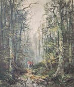 Ingfried Paul Henze-Morro (1925-2013) - Reiter im lichten, Antiek en Kunst