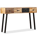 vidaXL Wandtafel 120x30x76 cm massief gerecycled teakhout, Huis en Inrichting, Tafels | Bijzettafels, Verzenden, Nieuw, Hout, 60 cm of meer
