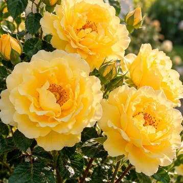 Roos ‘Golden Gate’ Sierplanten, Geel, Tuin en Terras, Verzenden, Overige soorten, Struik