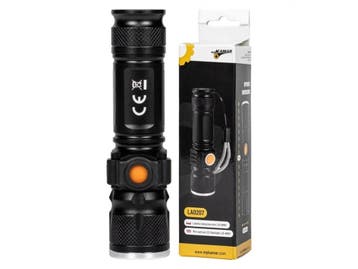 Tactical Led Zaklamp 180 Lumen - Oplaadbare Looplamp - Werkl, Ophalen of Verzenden, Nieuw, Overige typen