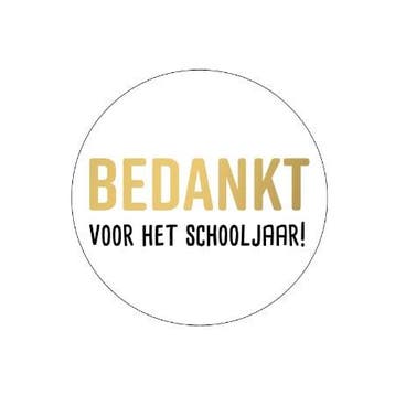 10x Bedankt voor het SCHOOLJAAR (Stickers), Ophalen of Verzenden, Nieuw, Meerdere stickers