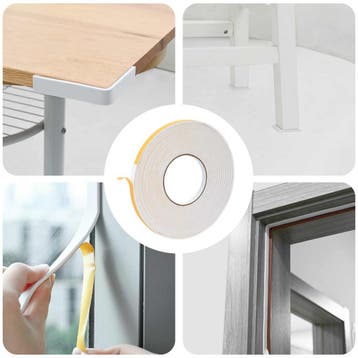 vidaXL Zelfklevende schuimtape Wit 10mm x 10m CR Schuim, Verzenden, Nieuw